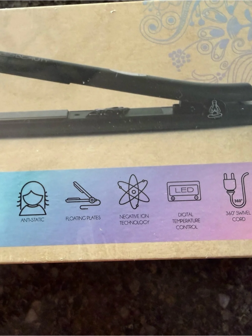 Karma Black Titanium Zen Flat Iron